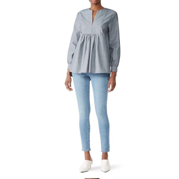 Co Front Bib Blouse Sz Small - Picture 4 of 8